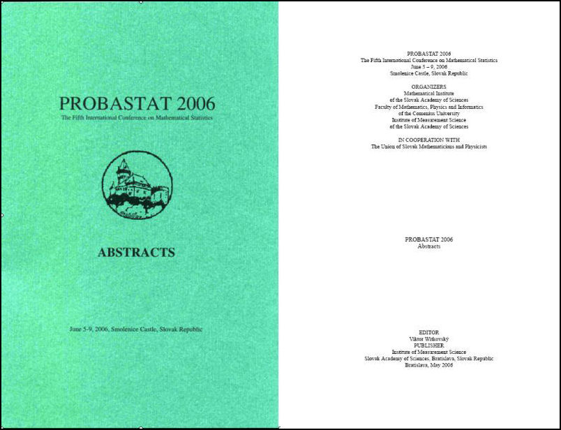 ProbaStat 2006 zborník